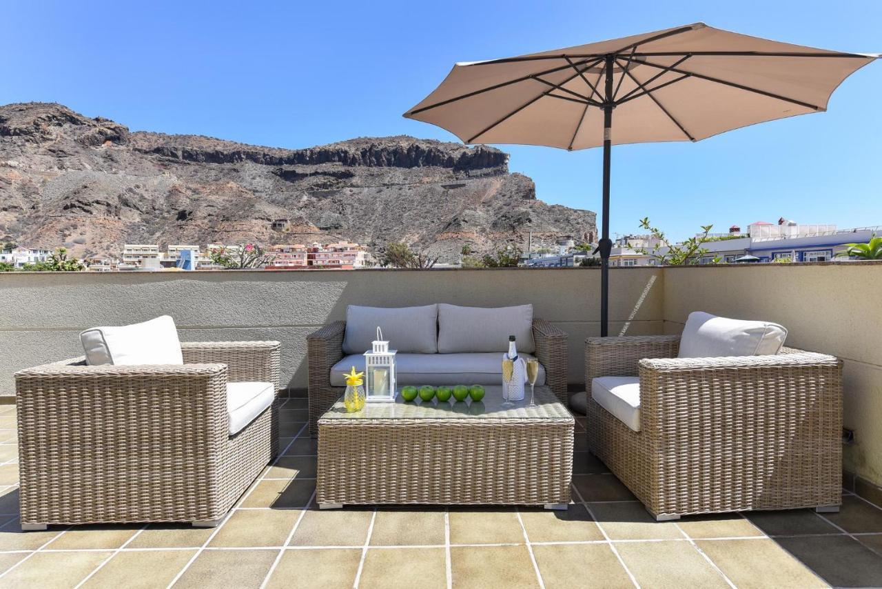 Penthouse Daniela In Puerto Mogan IX Apartment ปวยร์โต เด มอแกน ภายนอก รูปภาพ